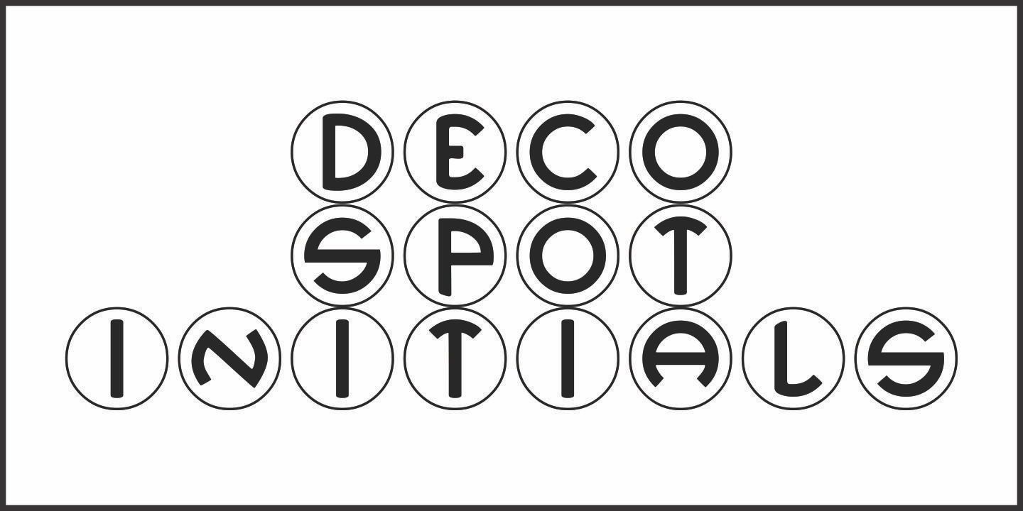 Deco Spot Initials JNL