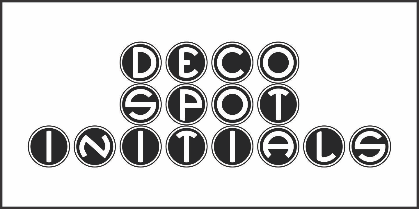 Deco Spot Initials JNL