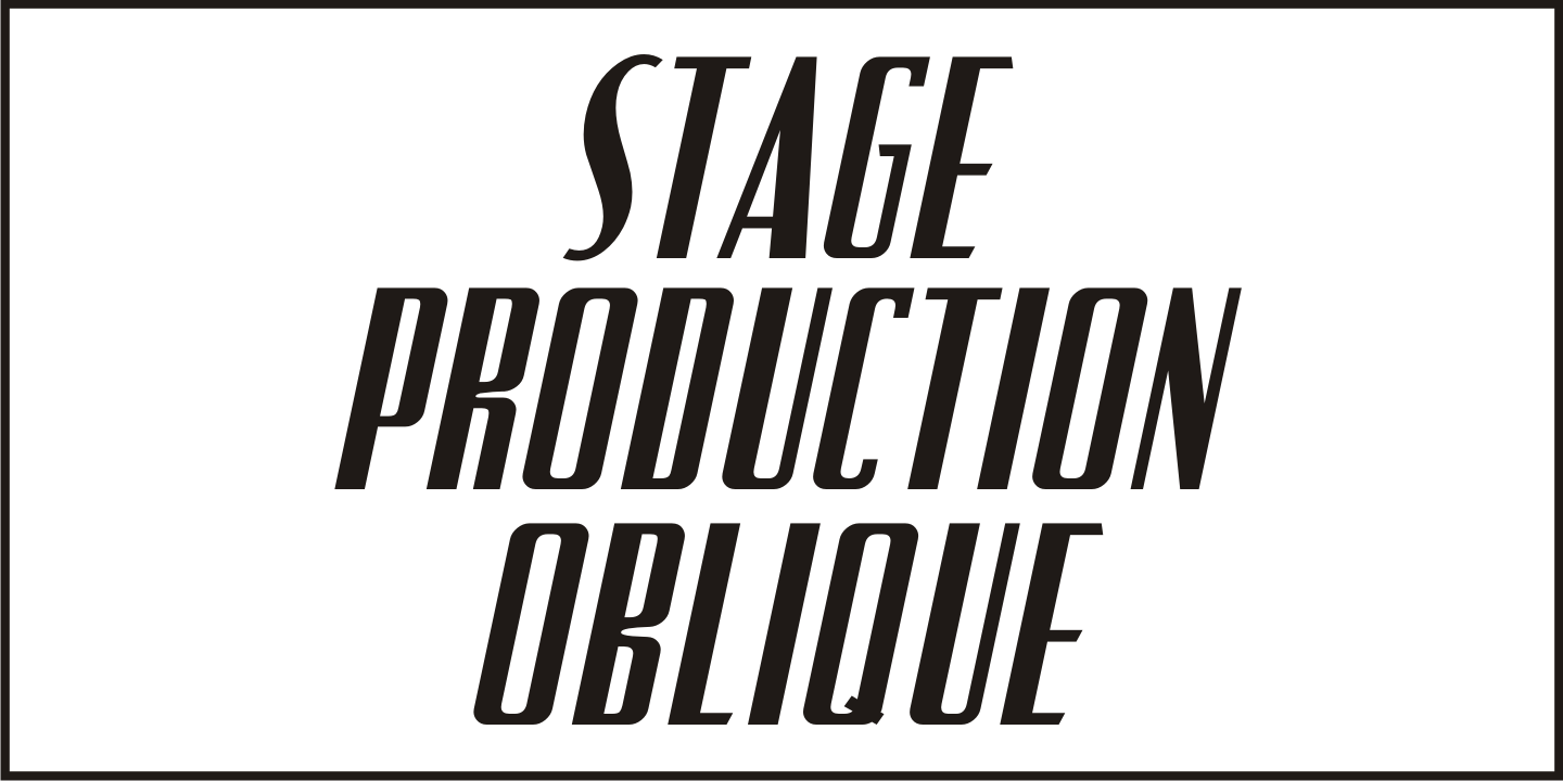 Stage Production JNL