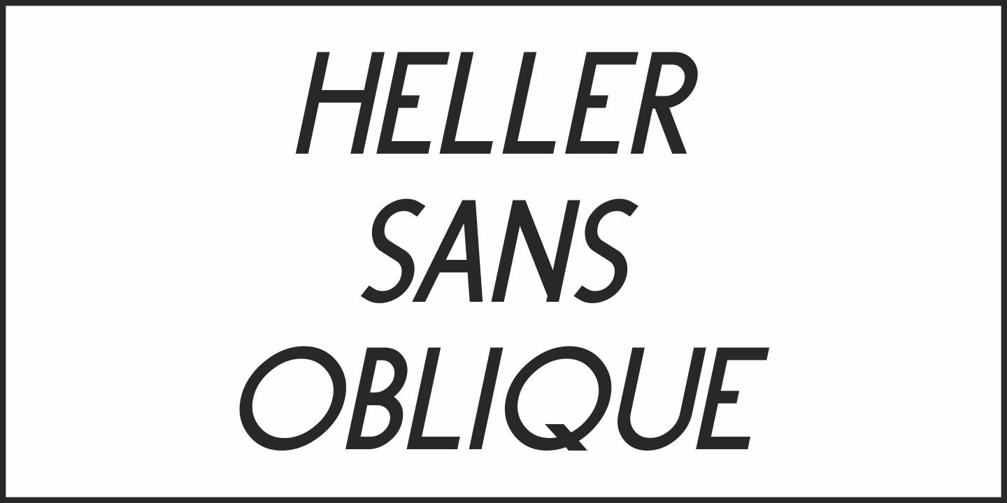 Heller Sans JNL