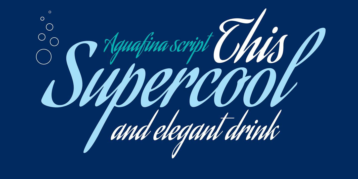 Aguafina Script Pro Font Webfont & Desktop MyFonts