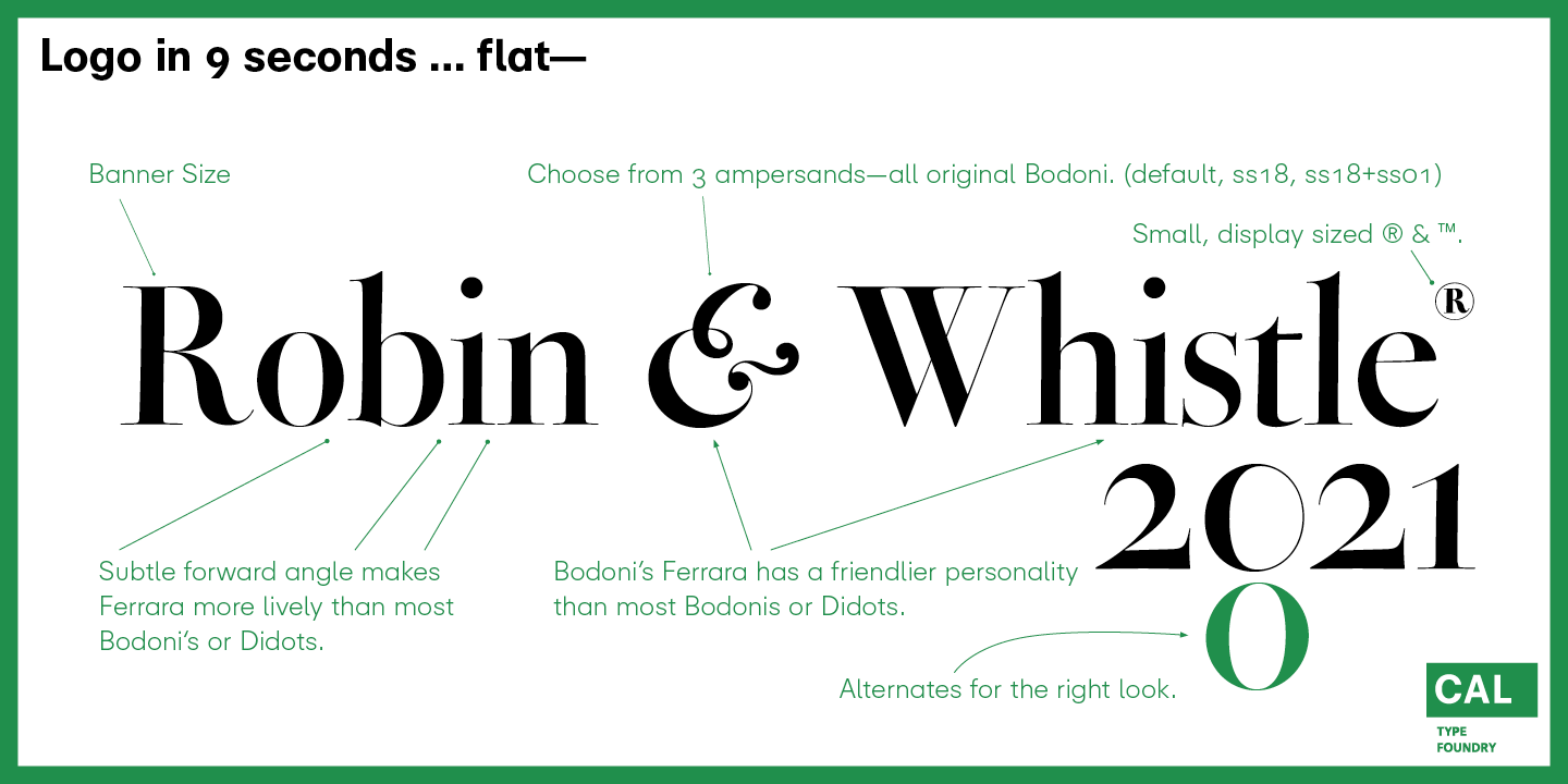 CAL Bodoni Ferrara Origin