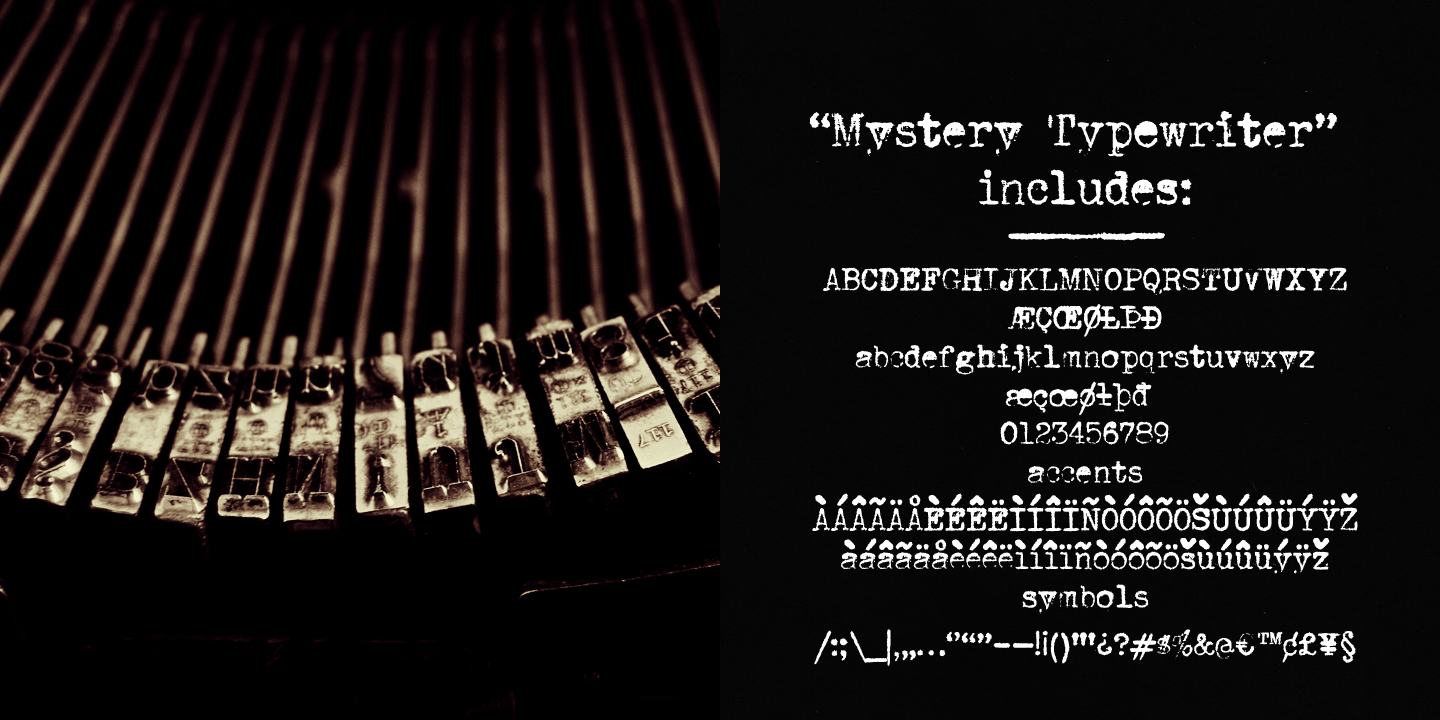 Mystery Typewriter