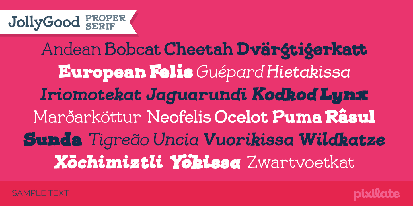 Jolly Good Proper Serif