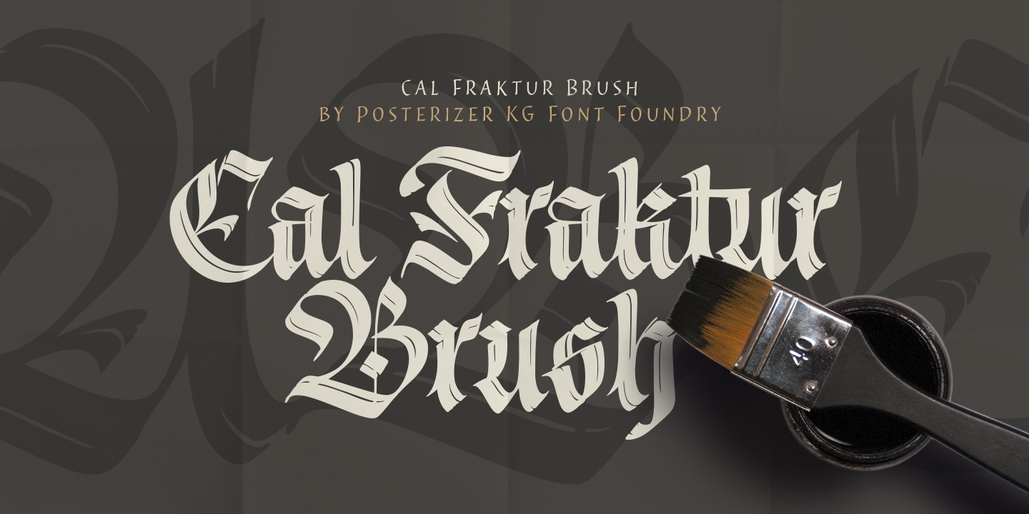 Cal Fraktur Brush