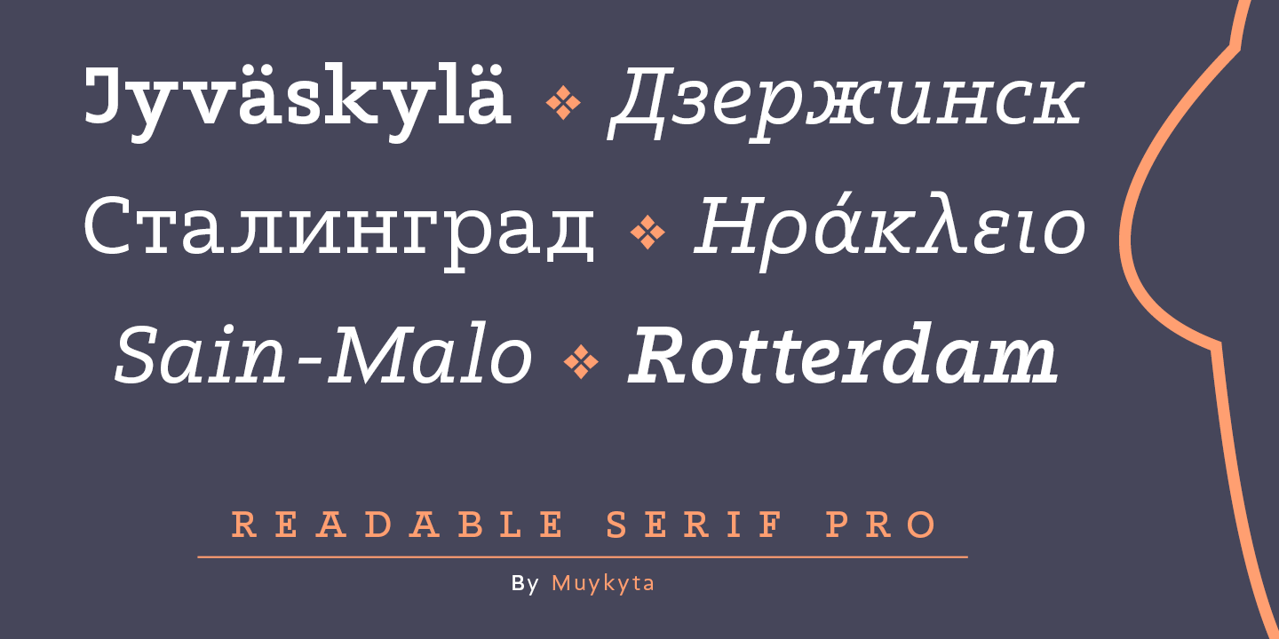 Readable Serif Pro