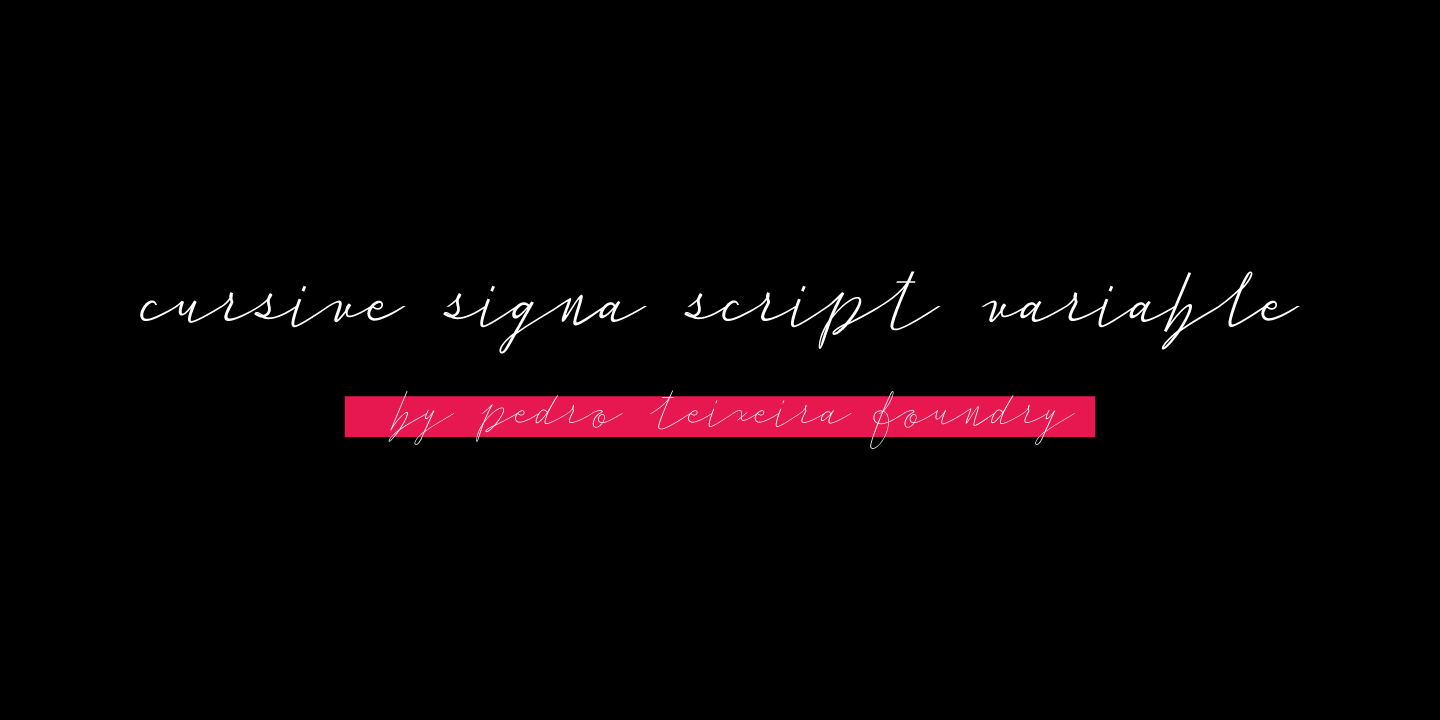 Cursive Signa Script Variable
