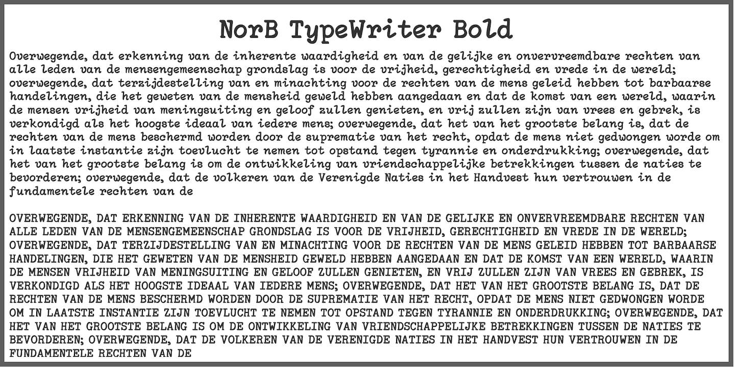 NorB TypeWriter