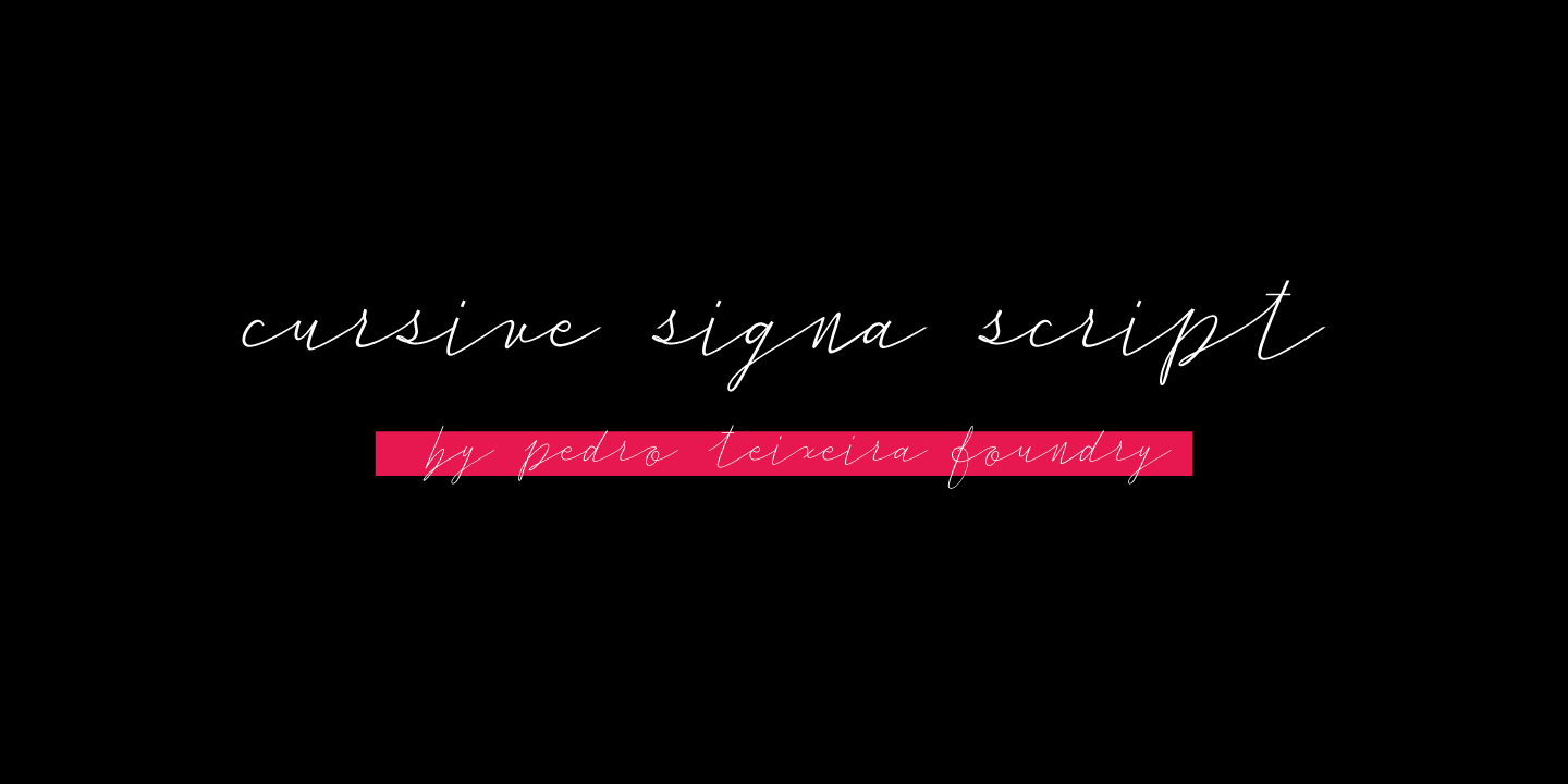 Cursive Signa Script