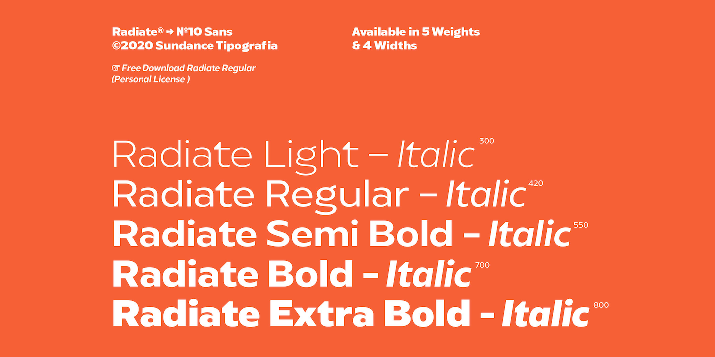 Radiate Sans