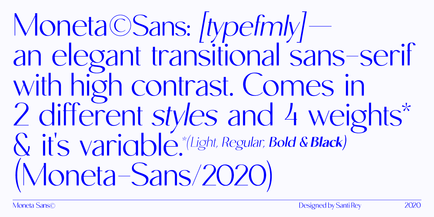 Moneta™ Sans