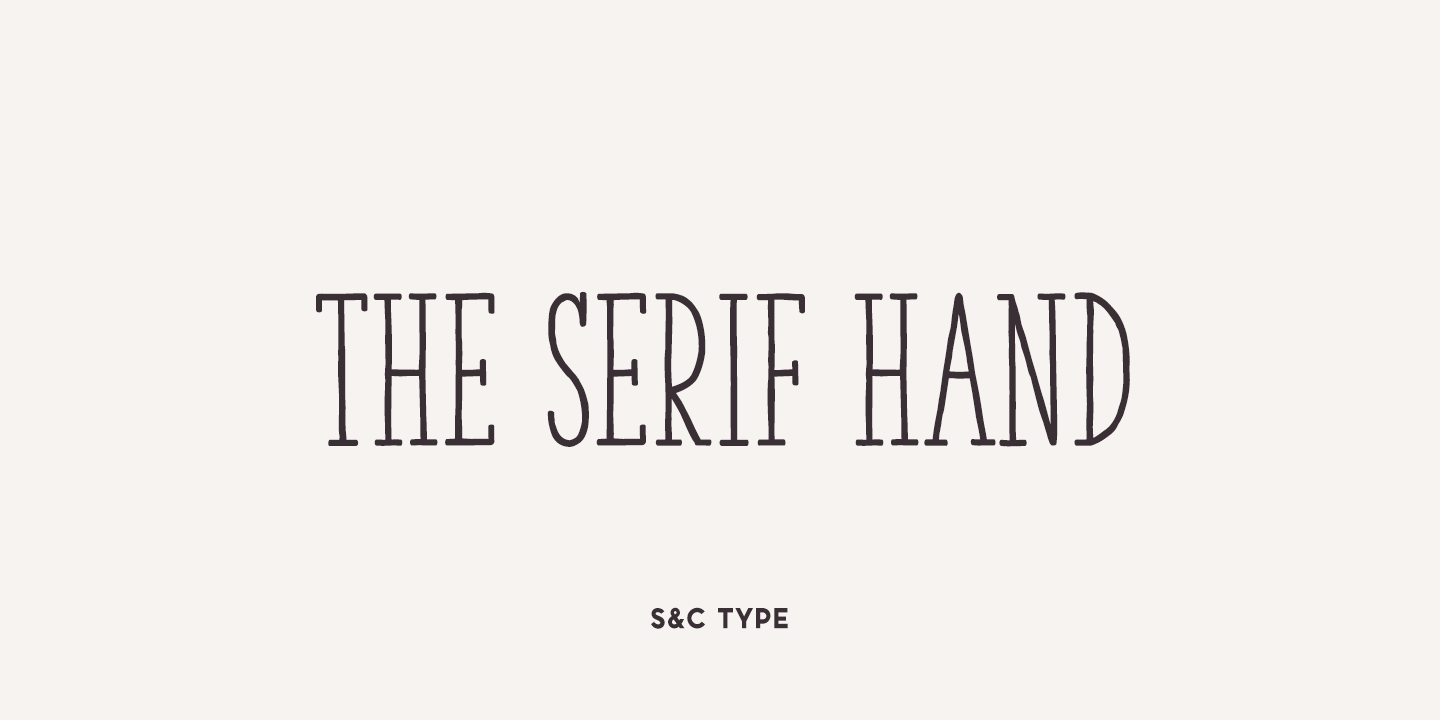 The Serif Hand
