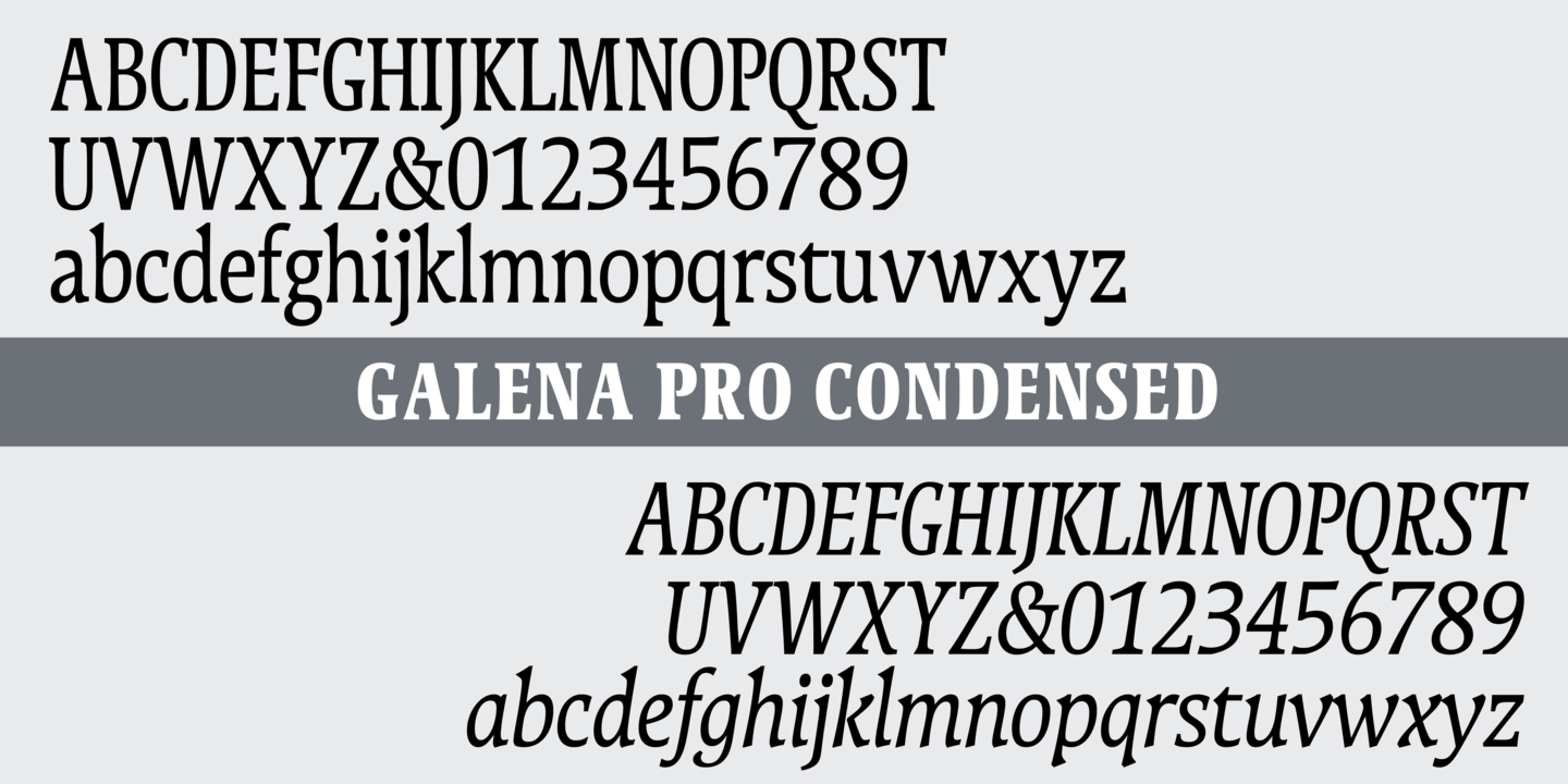 Galena Pro Condensed