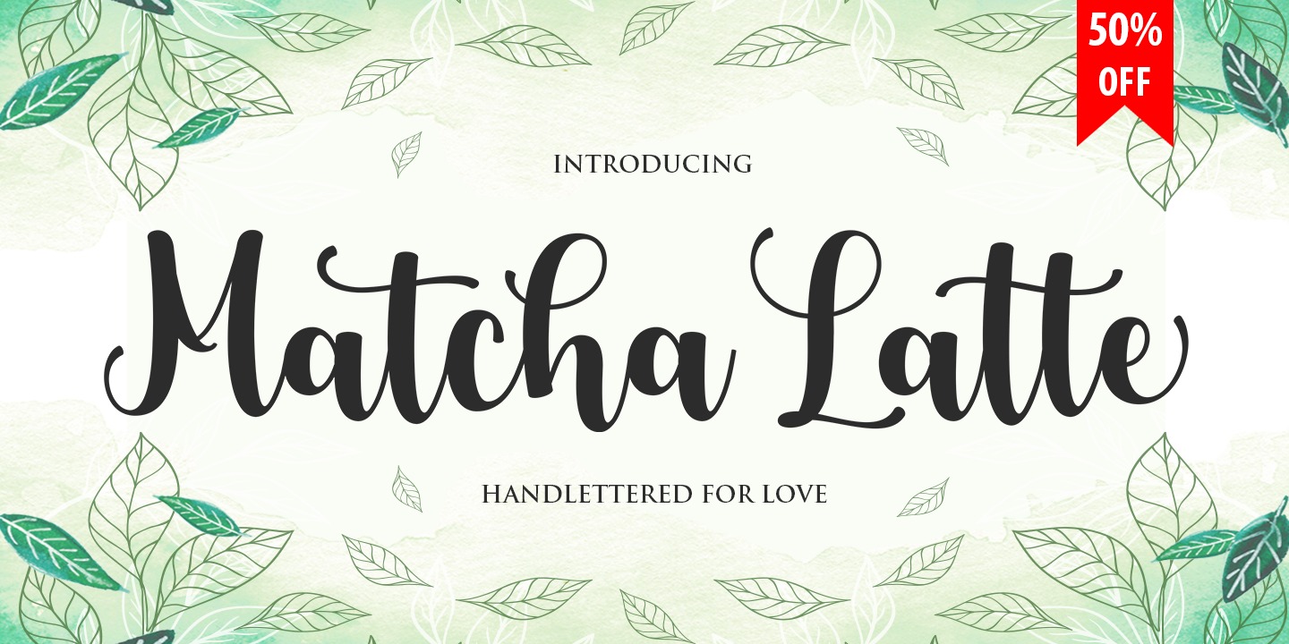 Matcha Latte Font font & Desktop MyFonts