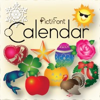 PictiFont Symbols - Calendar