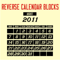 Reverse Calendar Blocks JNL