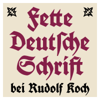 Fette Deutsche Schrift