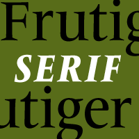 Frutiger Serif Poster