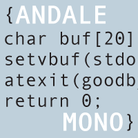 Andale Mono Poster