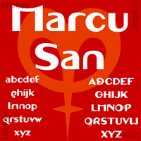 Linotype Marcu San Poster