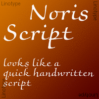 Noris Script Poster