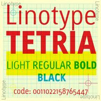 Linotype Tetria Poster