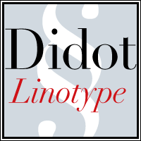 Linotype Didot Poster