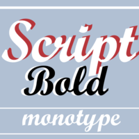 Monotype Script Poster