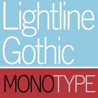 Monotype Lightline Gothic Poster