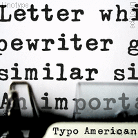 Linotype Typo American Poster