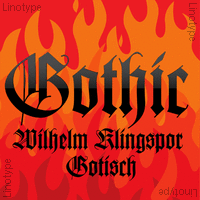Wilhelm Klingspor Gotisch Poster