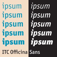 ITC Officina Sans Poster