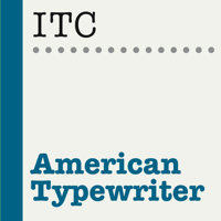 ITC American Typewriter Poster