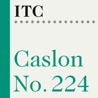 ITC Caslon No. 224 Poster