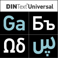 PF DIN Text Universal Poster