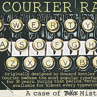 Courier Ragged Poster