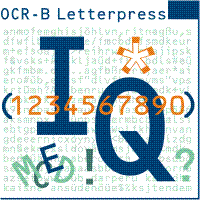 OCR B Letterpress