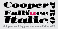 Cooper Fullface Italic Pro