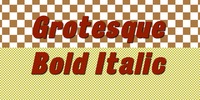 Grotesque Bold Italic