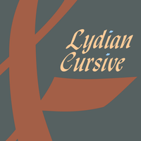 Lydian Cursive Poster