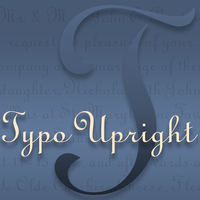 Typo Upright Poster