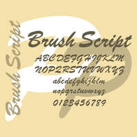 Brush Script Poster