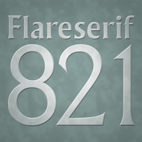 Flareserif 821 Poster