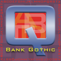Bank Gothic Poster