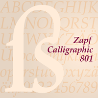 Zapf Calligraphic 801 Poster