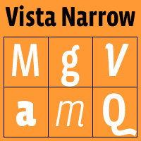 Vista Sans Narrow Poster