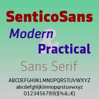 Sentico Sans DT Poster