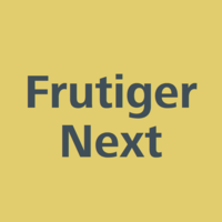 Frutiger Next Poster