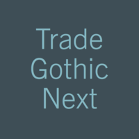Trade Gothic Next Poster