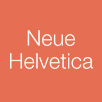 Neue Helvetica Poster